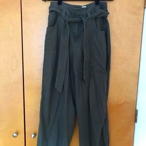 Gap wide leg linen pants